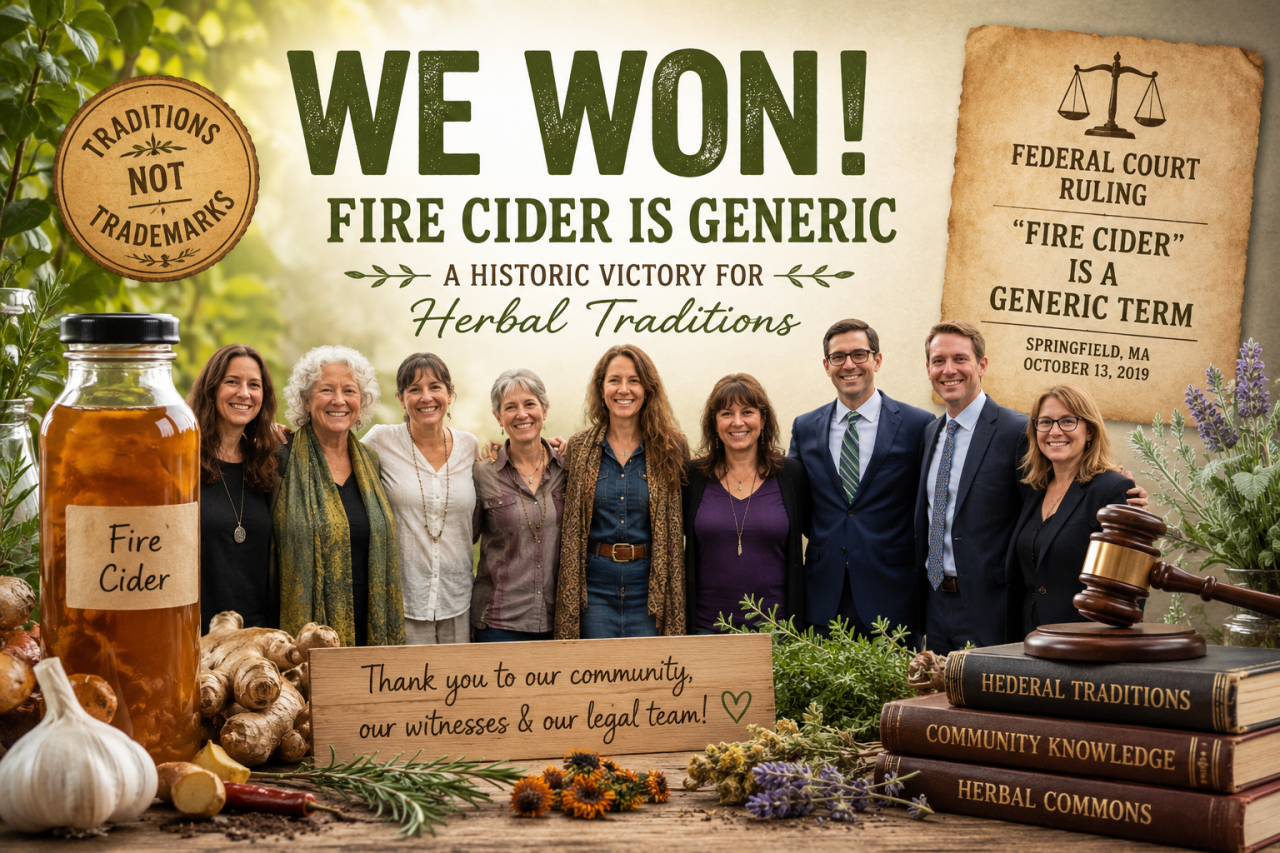 Fire Cider Wins: Court Rules “Fire Cider” Is a Generic Herbal Term